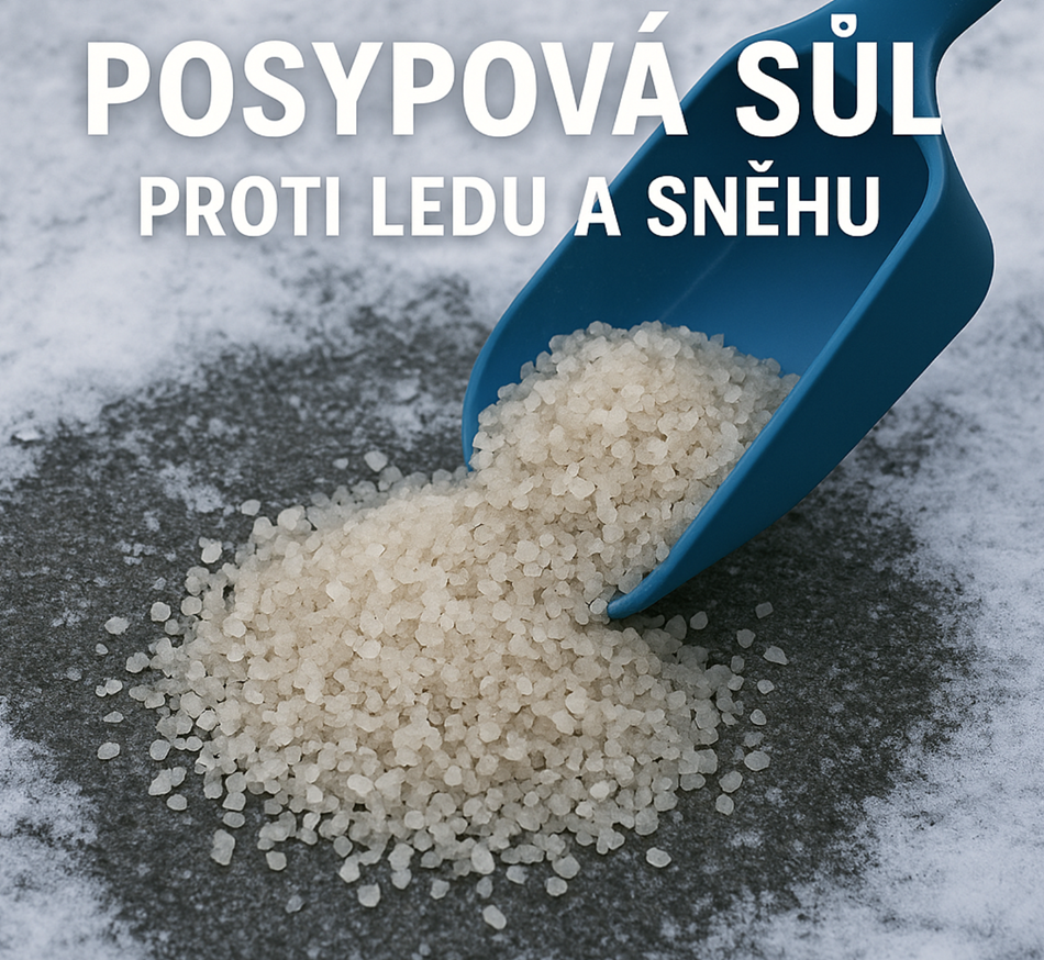 posypová sůl proti sněhu a ledu